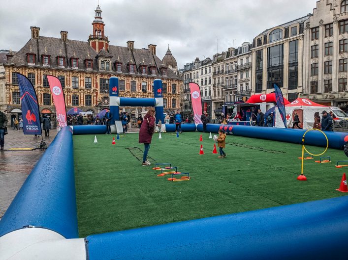 1er arrêt à Lille pour le Parc France Rugby Expérience et la FFR