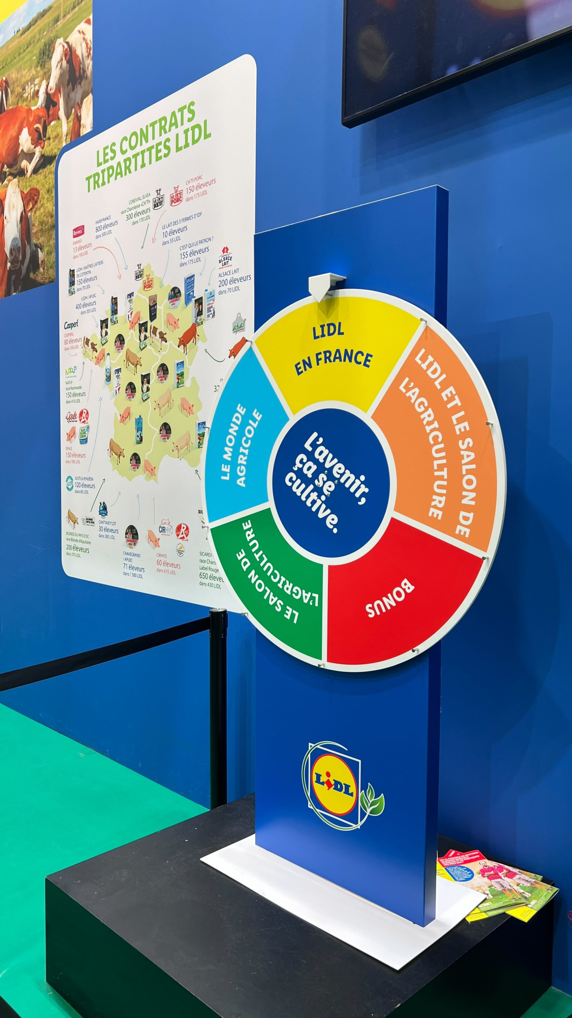 Animation roue de la chance stand LIDL SIA 2024
