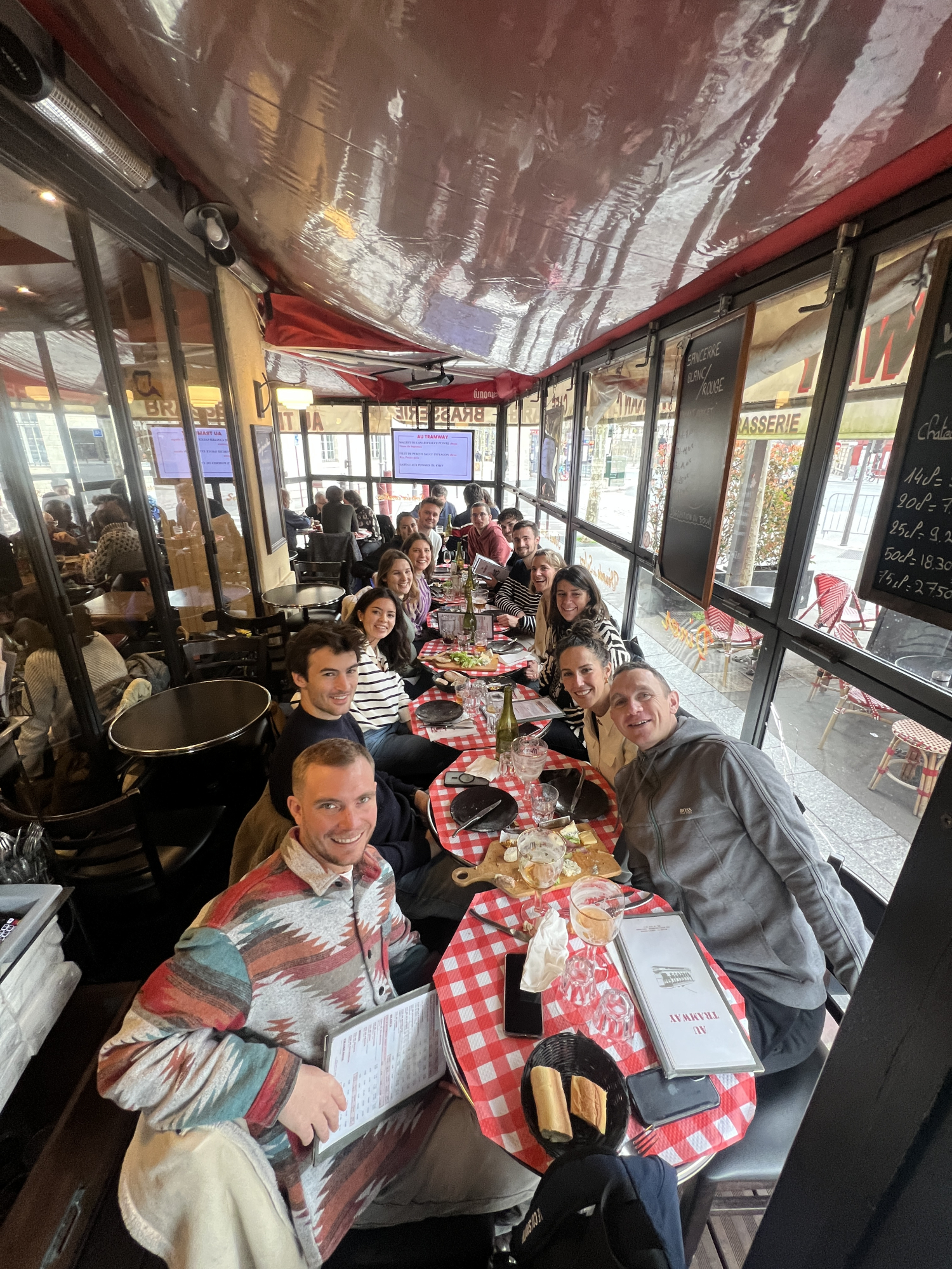 La Team Panenka réunie au restaurant AU TRAMWAY
